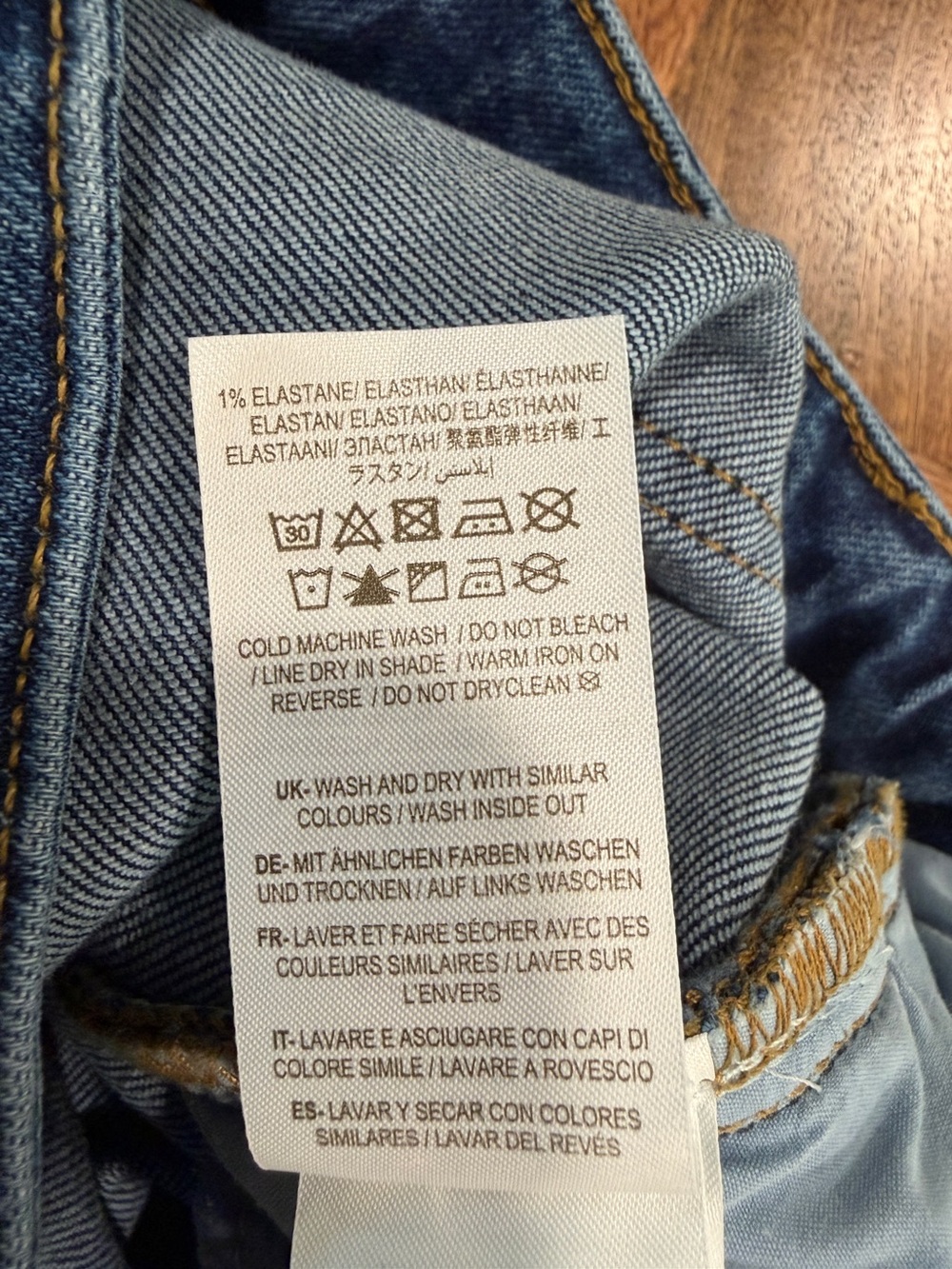 Boden Ankle Length Wide-Leg Women’s Jeans in Classic Blue With Button Fly Size 8 - Picture 9 of 12